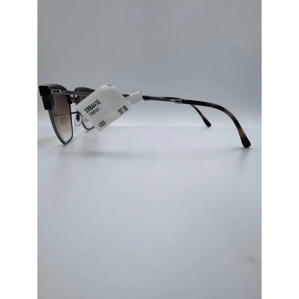 Ray-Ban RB4416 New Clubmaster Havana Gunmetal Clear Gradient Brown 51mm